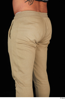 Grigory brown sweatpants dressed sports thigh 0004.jpg